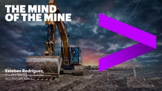 THE MIND
OF THE MINE
Esteban Rodríguez,
Country Managing Director
ACCENTURE CHILE
 