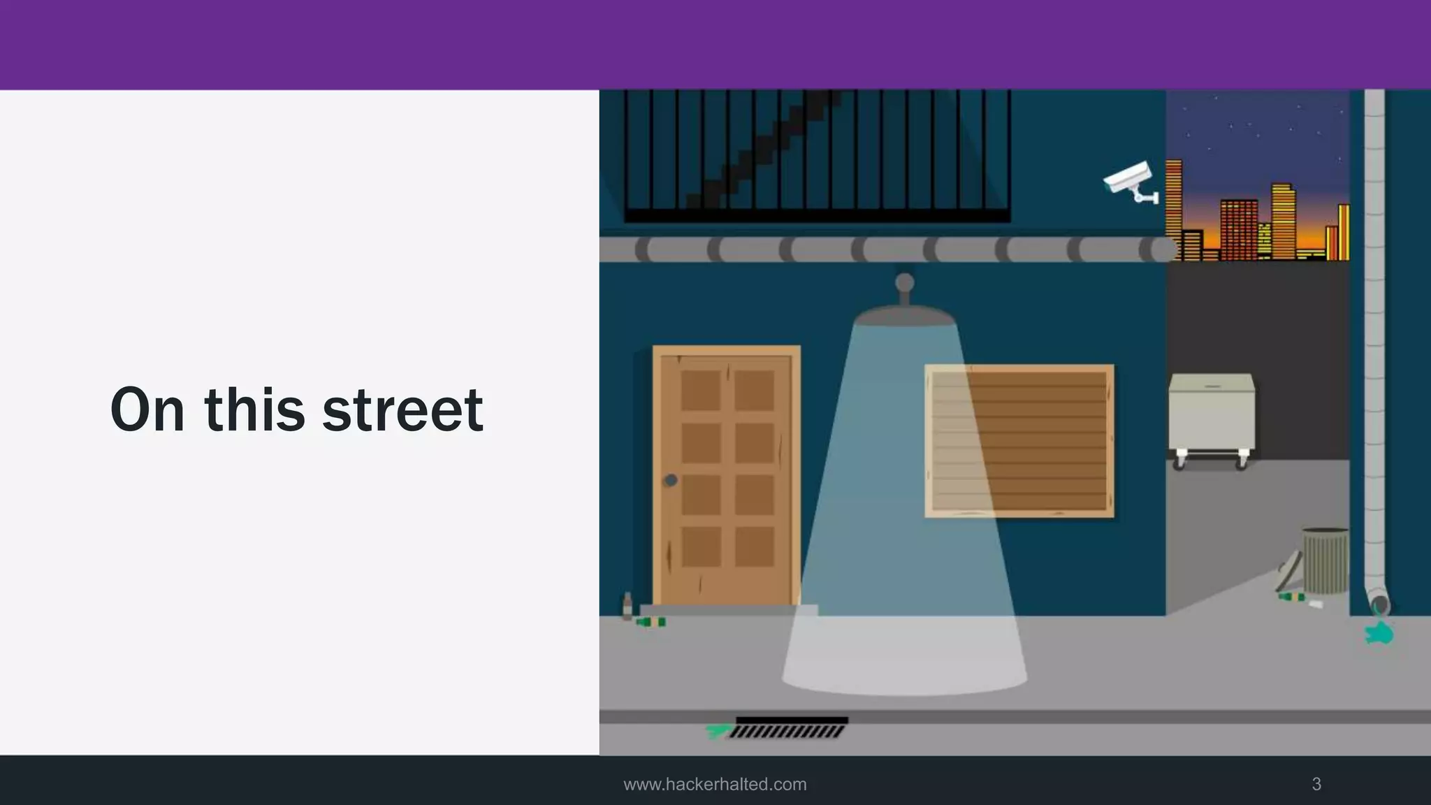 On this street
www.hackerhalted.com 3
 