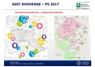 Martino Trapani
Direzione Medica P.O. Garbagnate Milanese –ASST RHODENSE
ASST RHODENSE – PS 2017
DATI ATS MILANO ANNO 2017 – COMUNI ASST RHODENSE
 
