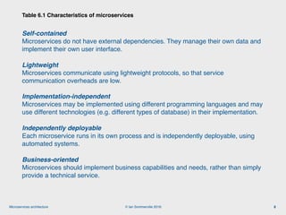 Engineering Software Products: 6. microservices architecture | PDF