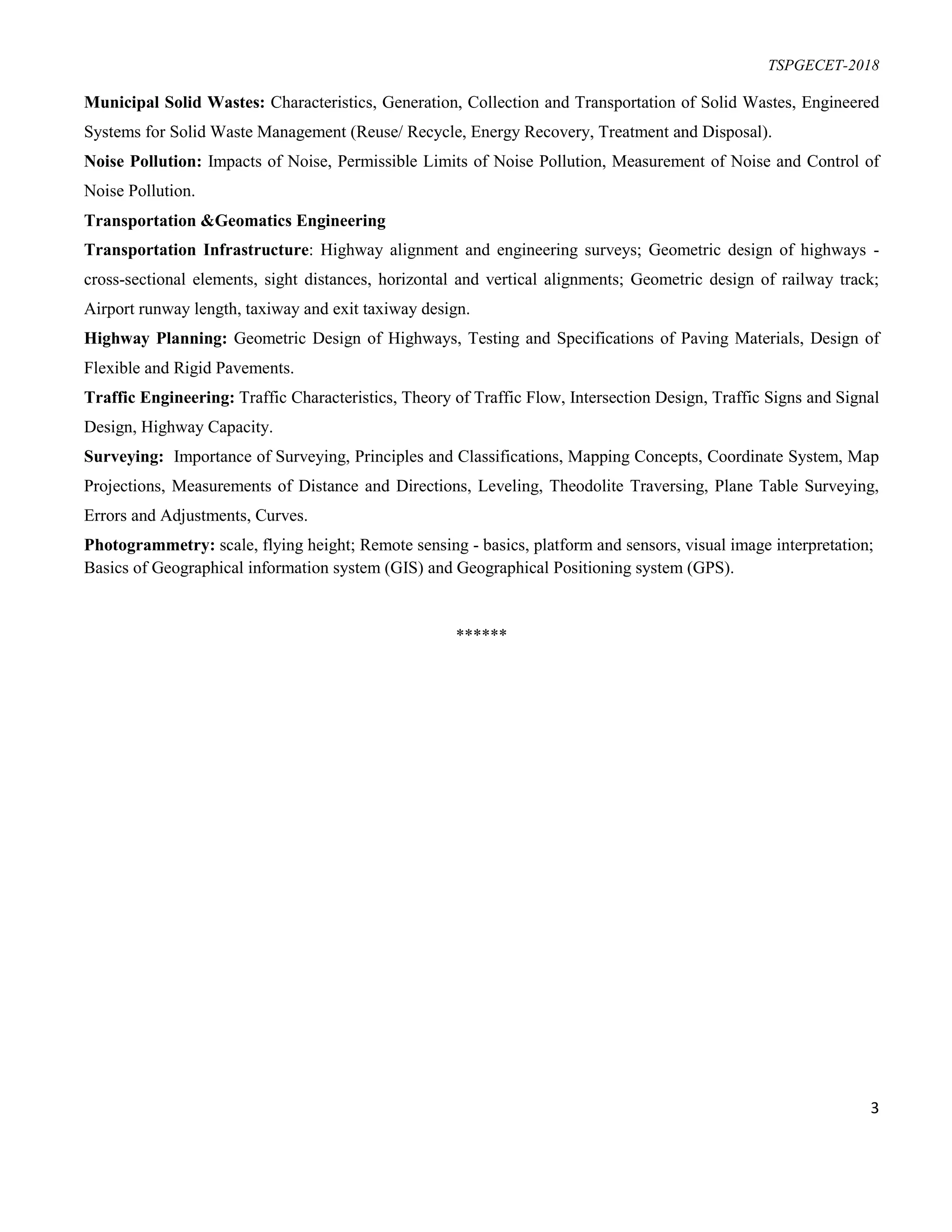 TS PGECET Civil 2018 Syllabus PDF ts-pgecet-civil-2018-syllabus-pdf