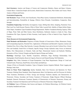 TS PGECET Civil 2018 Syllabus | PDF