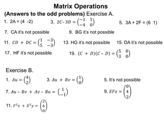 6.3 matrix algebra t | PPT