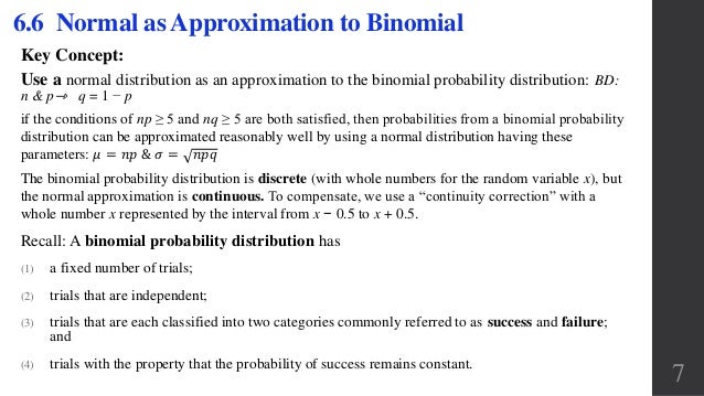 Normal as Approximation to Binomial