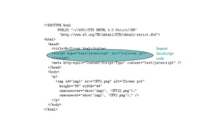 Import
JavaScript
code
 