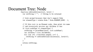 Document Tree: Node
 