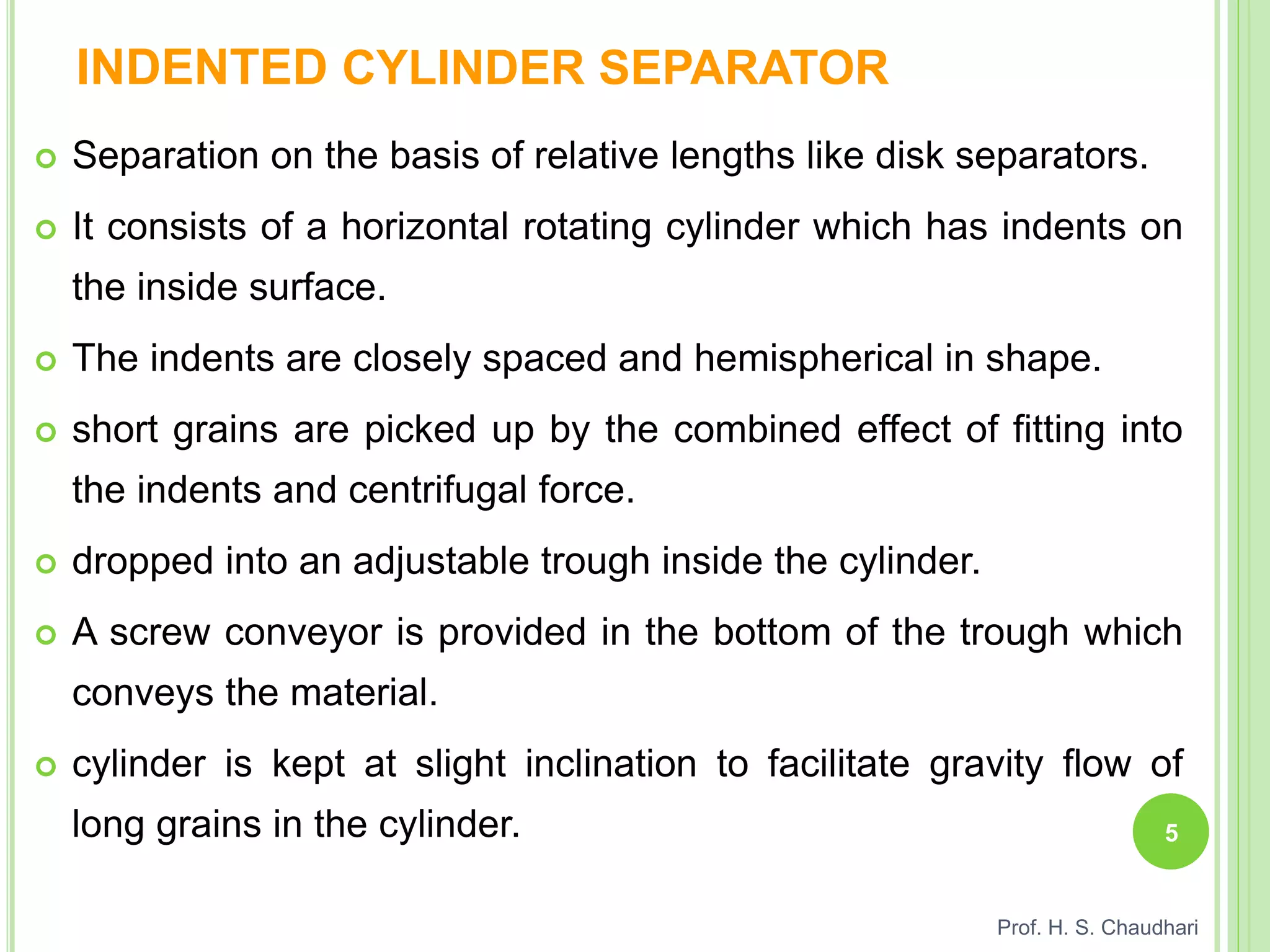 Types of Grains Separators- By Hema Gavit. | PPTX