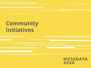 Community
Initiatives
 