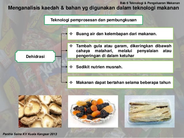 Definisi Kaedah Dan Bahan Yang Digunakan Dalam Teknologi Pemprosesan
Makanan