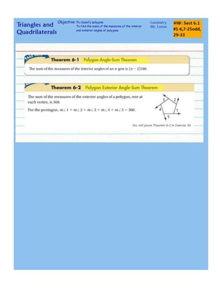 6 1 polygon angle sums | PDF | Physics | Science