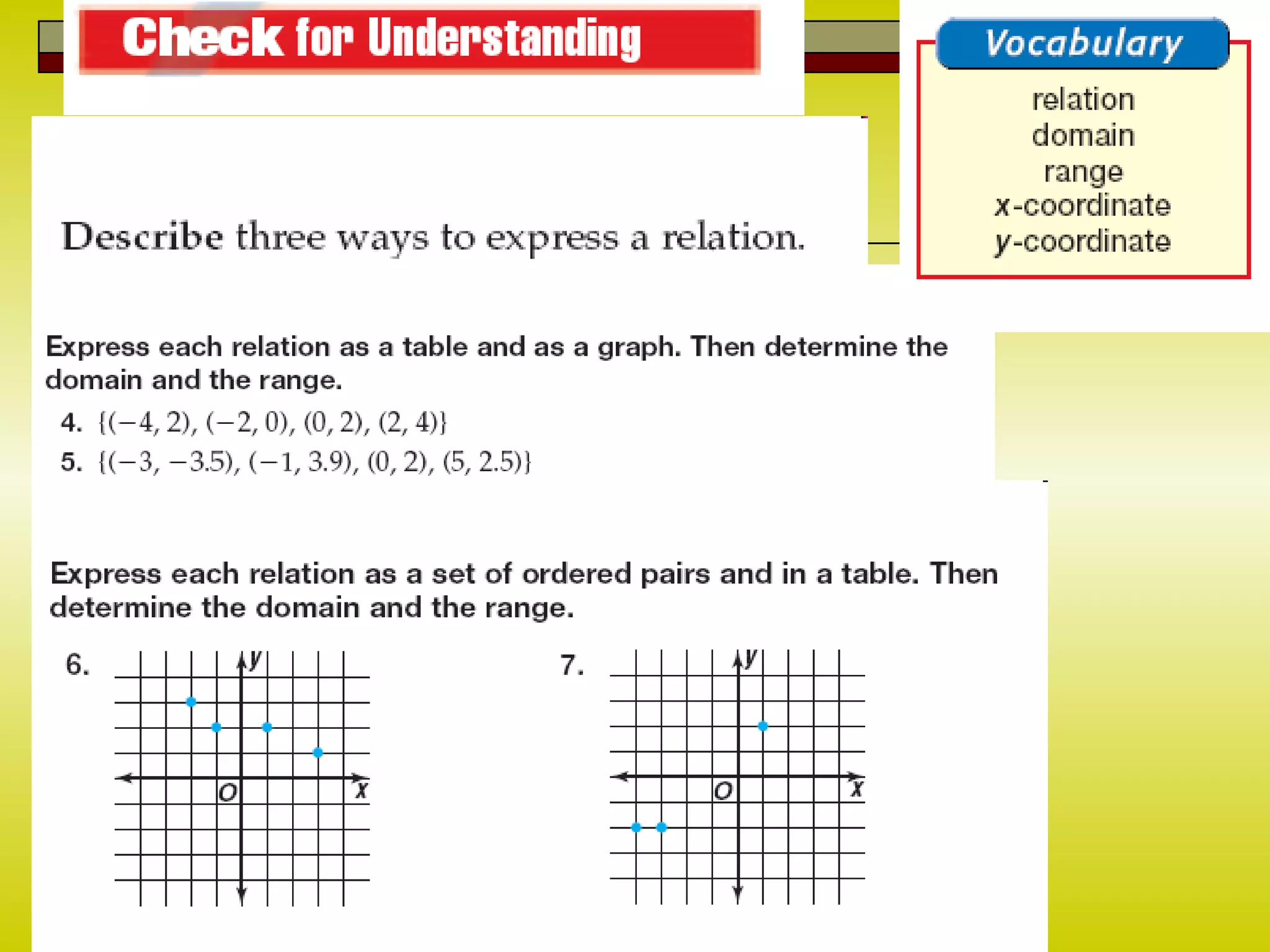 6 1 relations lesson
