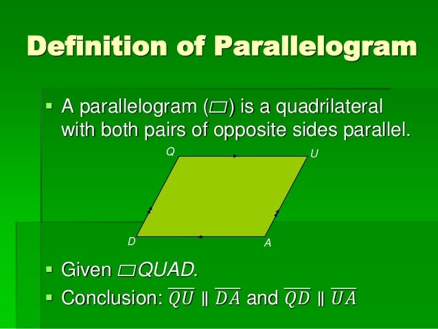 6 2 Parallelograms