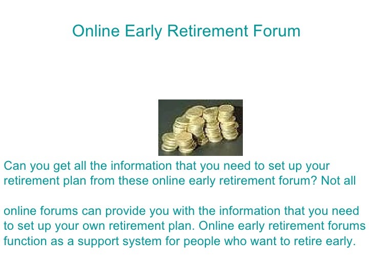Early Retirement Forum Finding Like Minded People Online