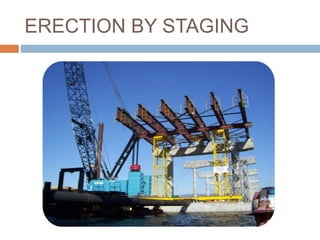 ERECTION BY STAGING
 