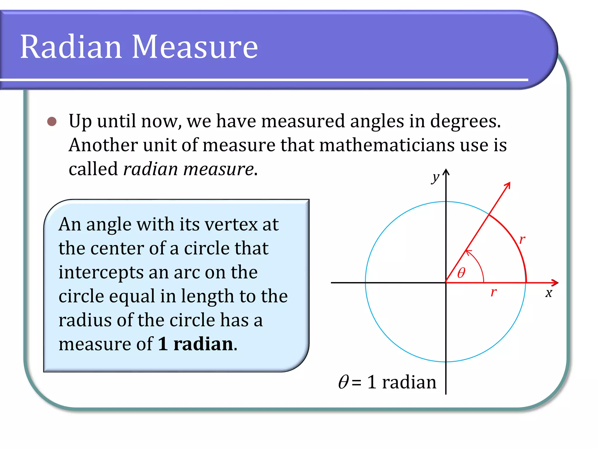 6.1 Radian Measure | PDF