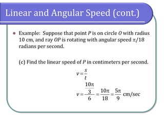 6.2 Unit Circle and Circular Functions | PDF