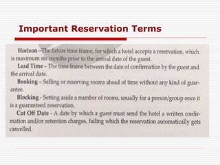 Important Reservation Terms
 