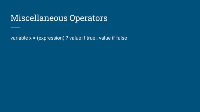 6. java operators | PPT