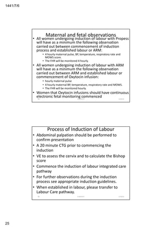 Arm Induction 6. induction of labour | PDF