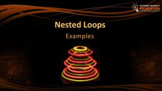 Nested Loops
Examples
 