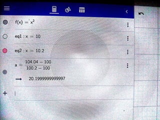 6 geogebra الصف الثانى الثانوى التفاضل حل امثلة المعاصر التيرم الثانى