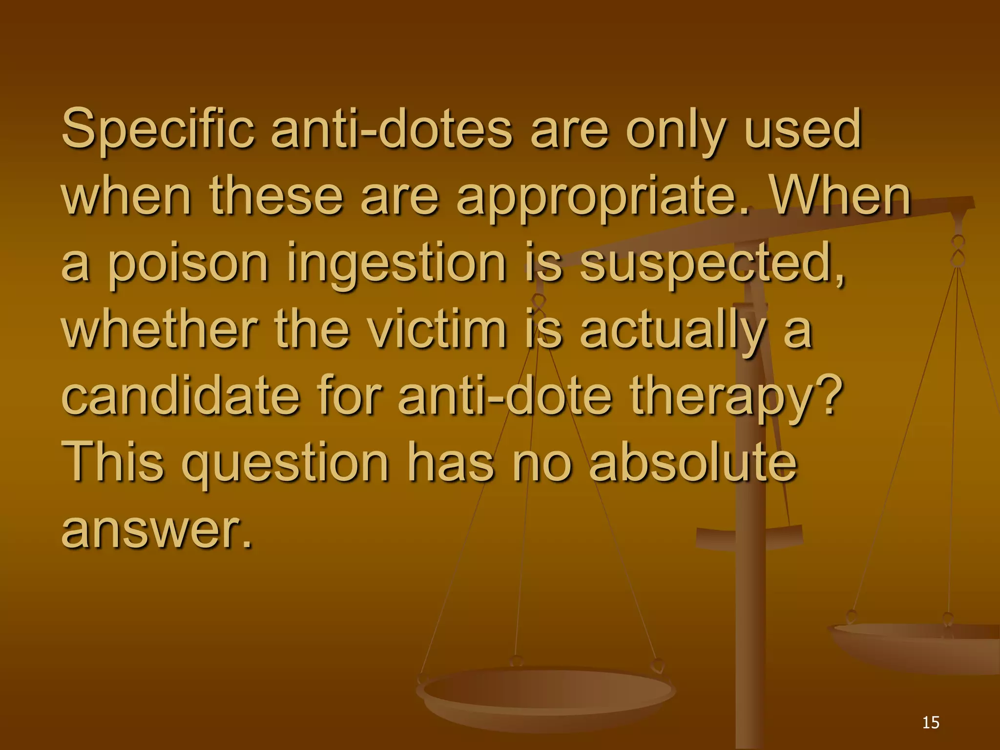 Principles of management in a case of poisoning part 1 | PPT