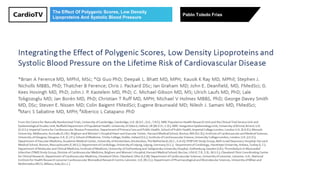 The Effect Of Polygenic Scores, Low Density
Lipoproteins And Systolic Blood Pressure
Pablo Toledo Frías
 