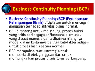 Penentuan, Perencanaan dan Penyusunan BCP _ Materi Training BCMS (with ...