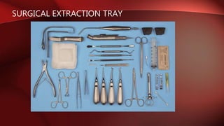 SURGICAL EXTRACTION TRAY
 