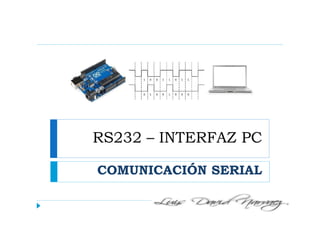 RS232 – INTERFAZ PC
COMUNICACIÓN SERIAL
 