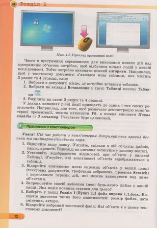 6 клас  - Ривкінд (2017) нова програма