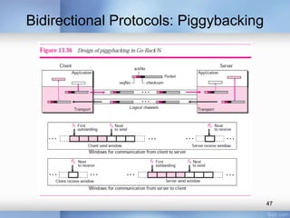 Bidirectional Protocols: Piggybacking

47

 