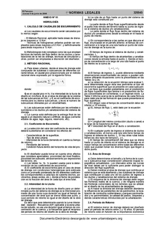 6.3 RNE parte 03 formula racional HIDROLOGIA