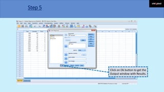 Step 5
Click on Ok button to get the
Output window with Results.
 