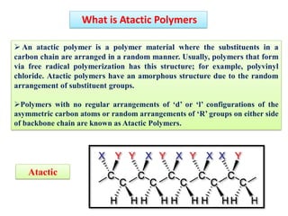 Atactic Polymer Example Macromolecules | PDF