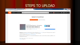 STEPS TO UPLOAD
 