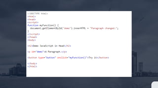 Introduction To JavaScript