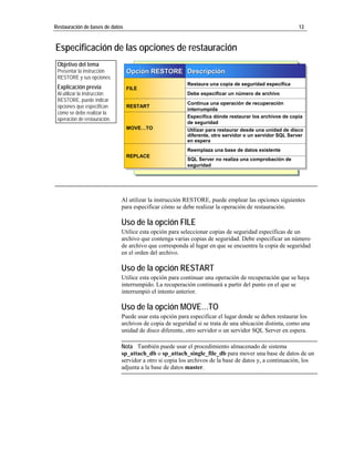 6.2. restauracion de bd | PDF