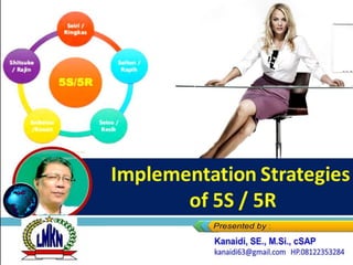 Implementation Strategies
of 5S / 5R
 