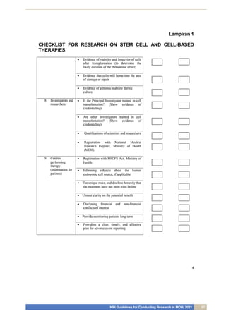 NIH Guidelines for Conducting Research in MOH, 2021 57
 