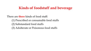 Substandard Food Examples 6. Law of Food and Beverage_Unit_5.pptx