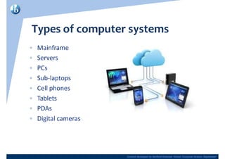 Digital Computer System Type With Table Topic 6 IB DP CS | PPTX