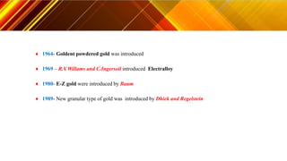 DIRECT FILLING GOLD | PPTX