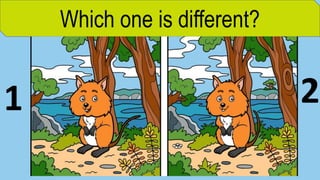 Which one is different?
1 2