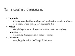 Pre-Processing and Data Preparation | PPT