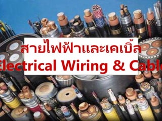 สายไฟฟ
้ าและเคเบิ้ล
Electrical Wiring & Cable
 