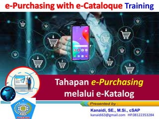 Tahapan e-Purchasing
melalui e-Katalog
 