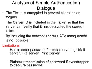II. A More Secure Authentication
Dialogue
 