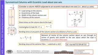 6. Bending Moment combined with Axial Loads.pptx