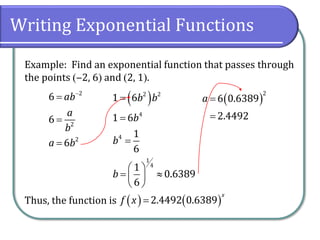 6.1 Exponential Functions | PDF